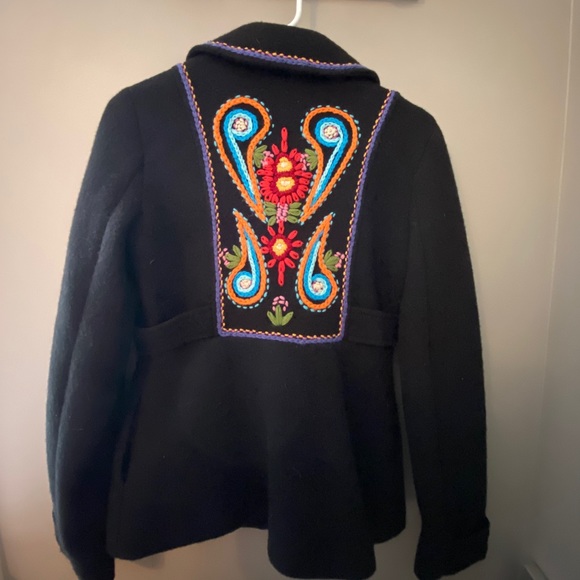 Free People Overcoat with design - Picture 3 of 4